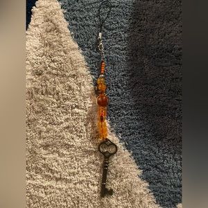 orange handmade keychain